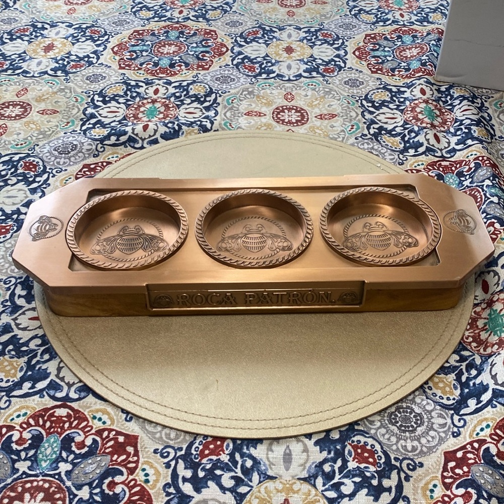 Flight bar tray tequila